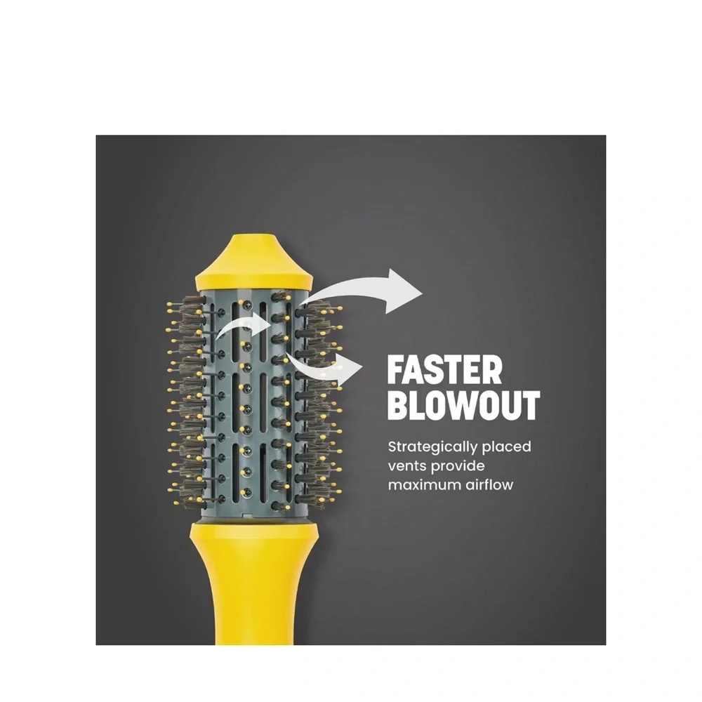 NWT Drybar The Single Shot Yellow Blow-Dryer Brush - Picture 5 of 9